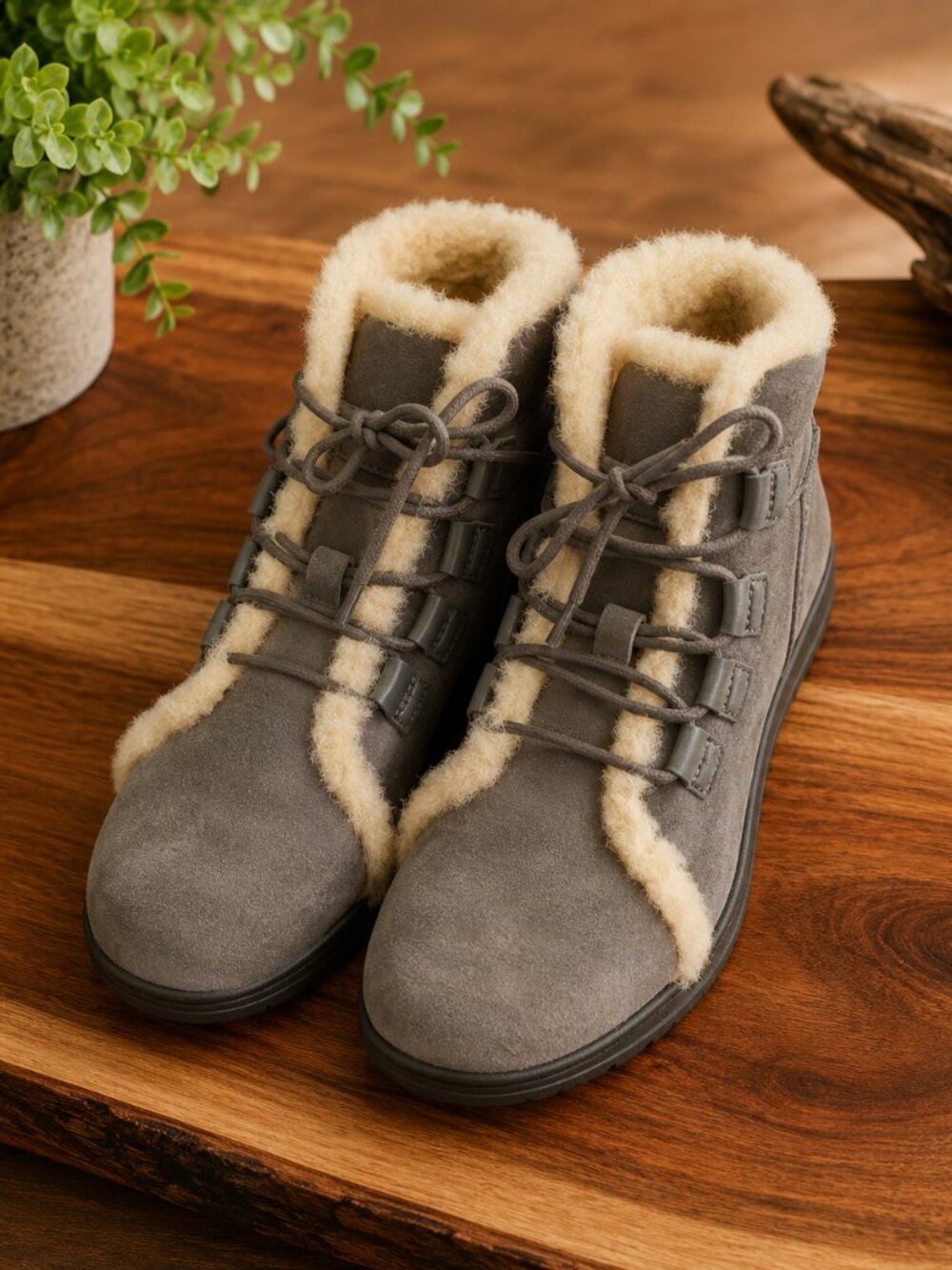 Revitalign Orthotic Warm-Lined Suede Boots - Park City Sz 7.5m New